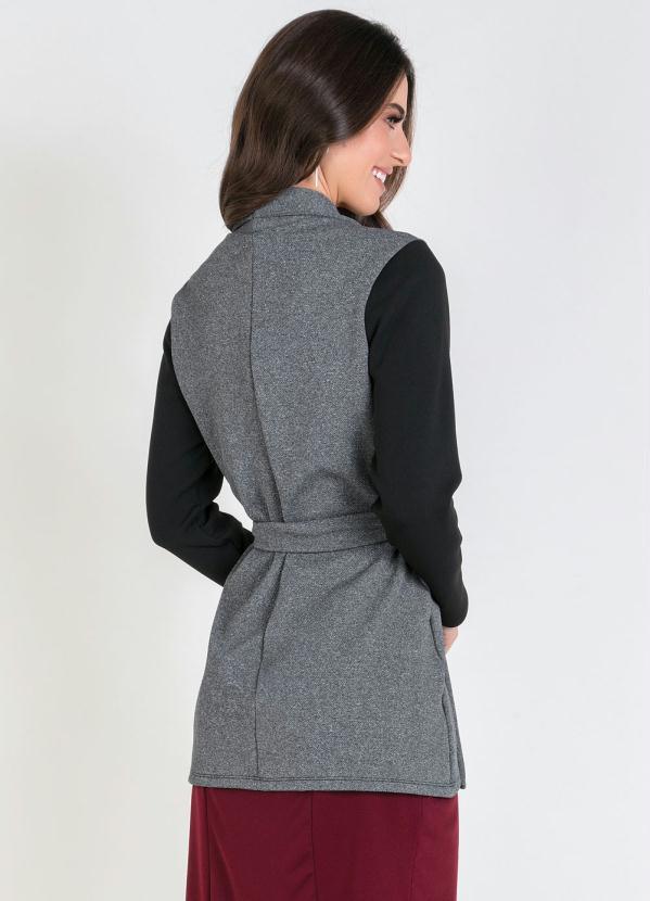 Outlet - Casaco Alongado Mescla Moda Evangélica 2