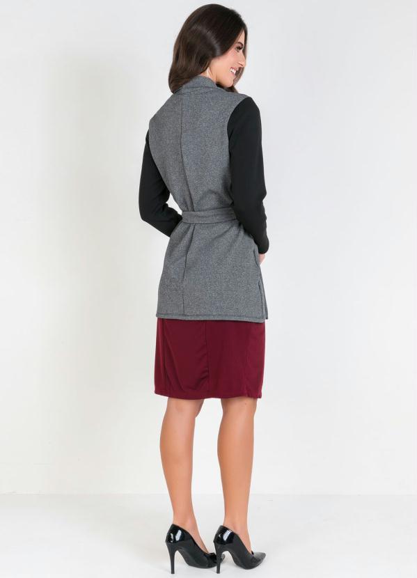 Outlet - Casaco Alongado Mescla Moda Evangélica 4