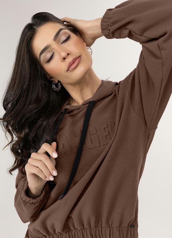 Angel - Casaco Alongado Molecotton Marrom 3