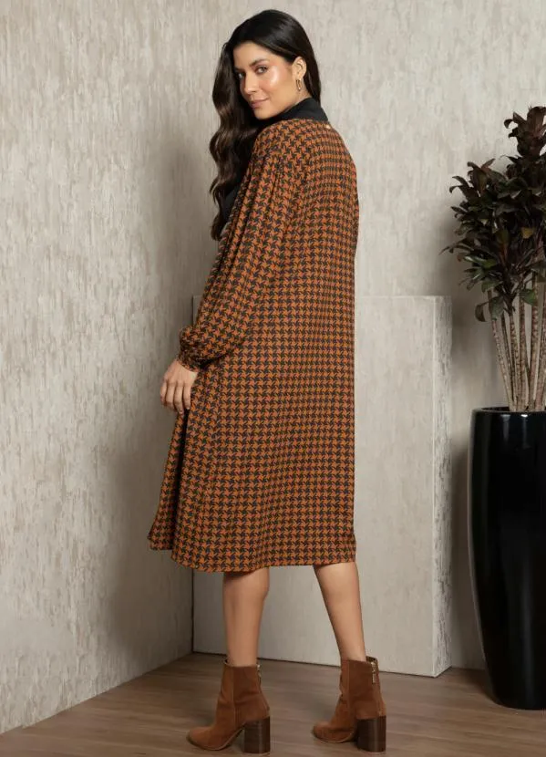 Quintess - Casaco Alongado Pied de Poule 4