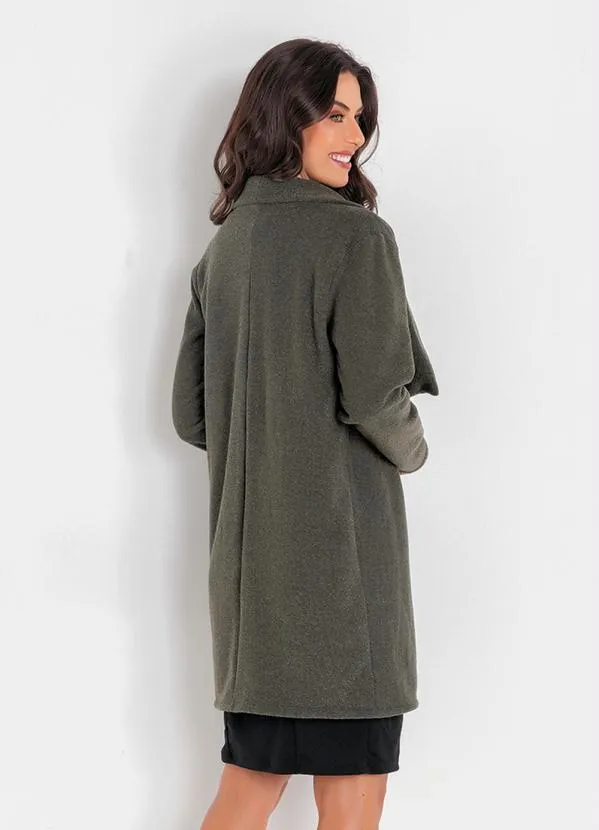 Queima Estoque - Casaco Alongado Verde 2