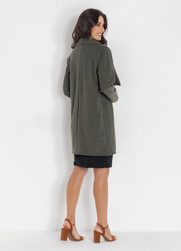 Outlet - Casaco Alongado Verde 4