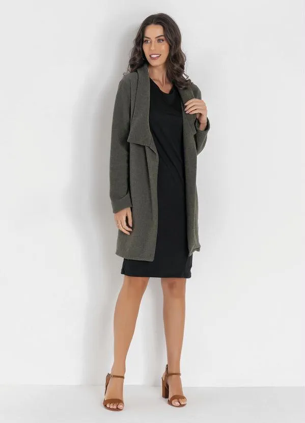 Queima Estoque - Casaco Alongado Verde 5