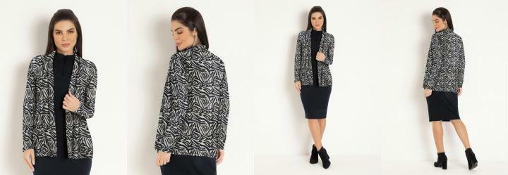 Casaco Alongado Zebra