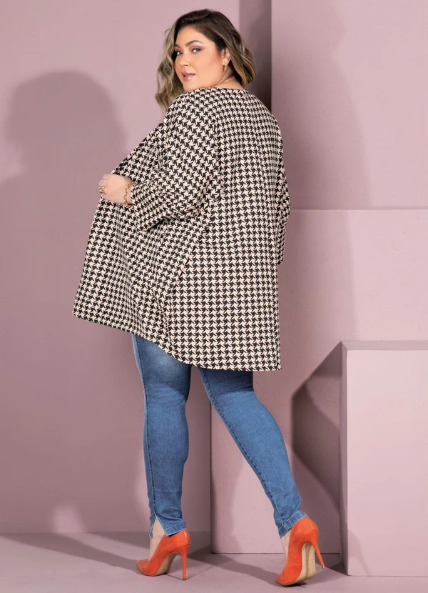 Quintess - Casaco Amplo Pied de Poule 11