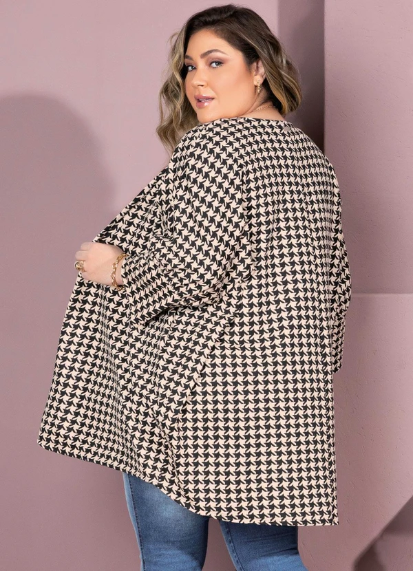 Quintess - Casaco Amplo Pied de Poule 8