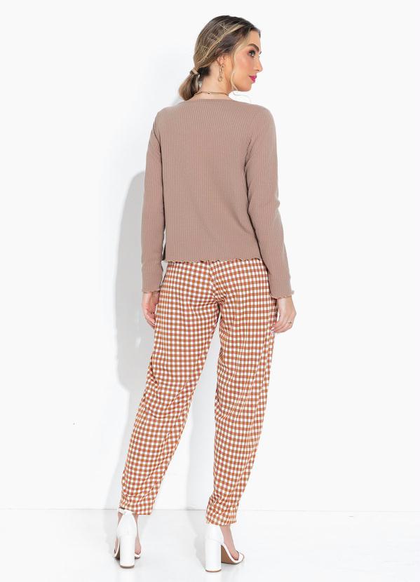 Moda Pop - Casaco Areia com Frufru 4