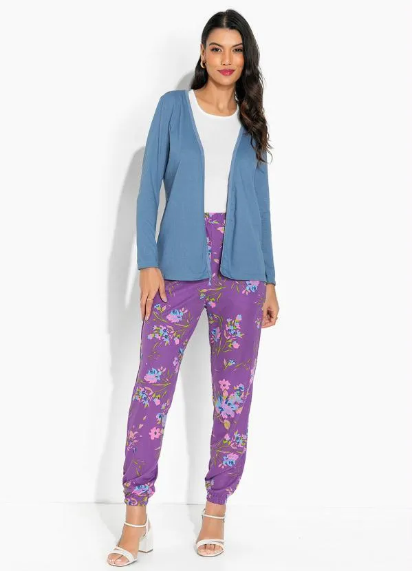 Moda Pop - Casaco Azul Claro Básico 3