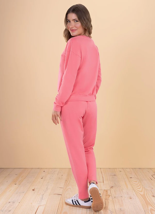 Angel - Casaco Basico Moletom Rosa 2