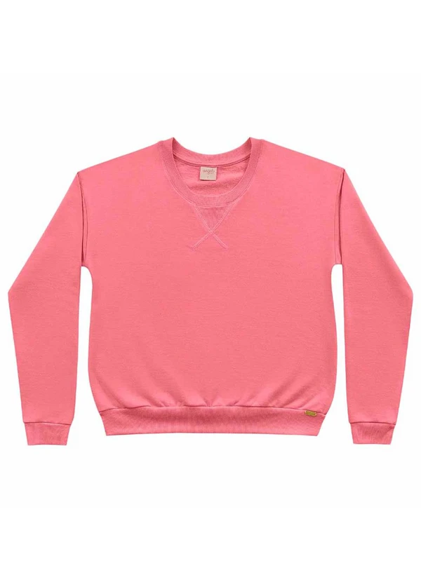 Angel - Casaco Basico Moletom Rosa 4