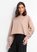 Casaco Bege em Moletinho