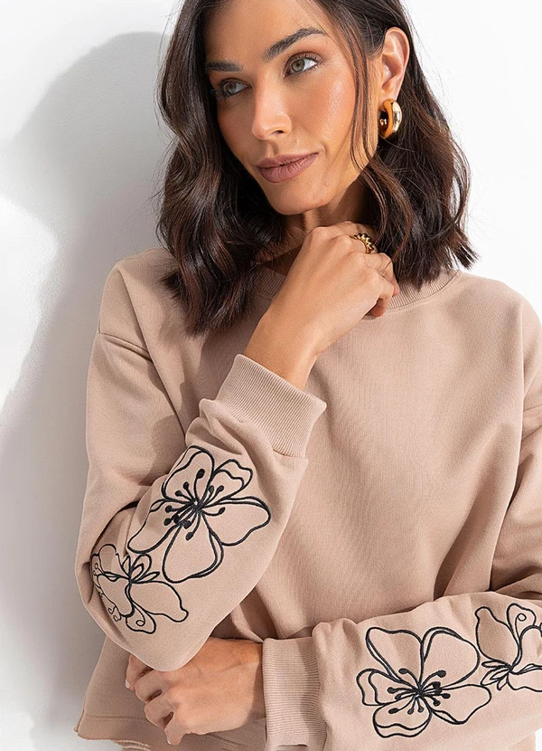 Quintess - Casaco Bege em Moletinho 7