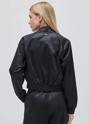 Authoria - Casaco Black com Pedraria Preto - AUTHORIA