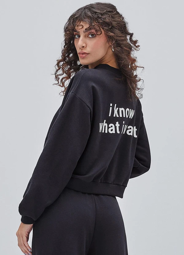 Authoria - Casaco Black de Moletom Preto 2