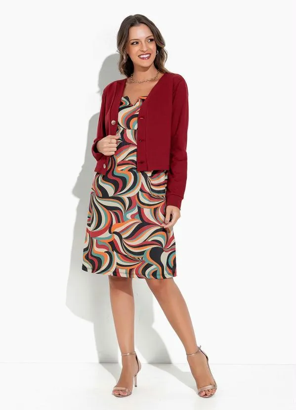 Rosalie - Casaco Bordô com Botões 5