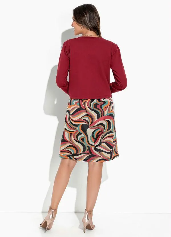 Rosalie - Casaco Bordô com Botões 6