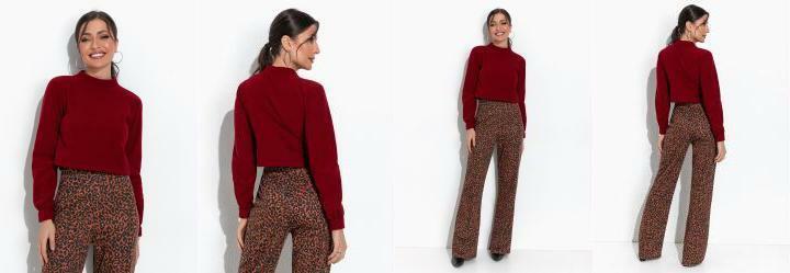 Casaco Bord com Mangas Longas