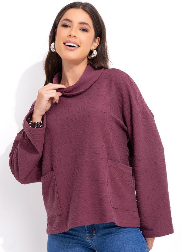 Bimini - Casaco Bordô em Moletom