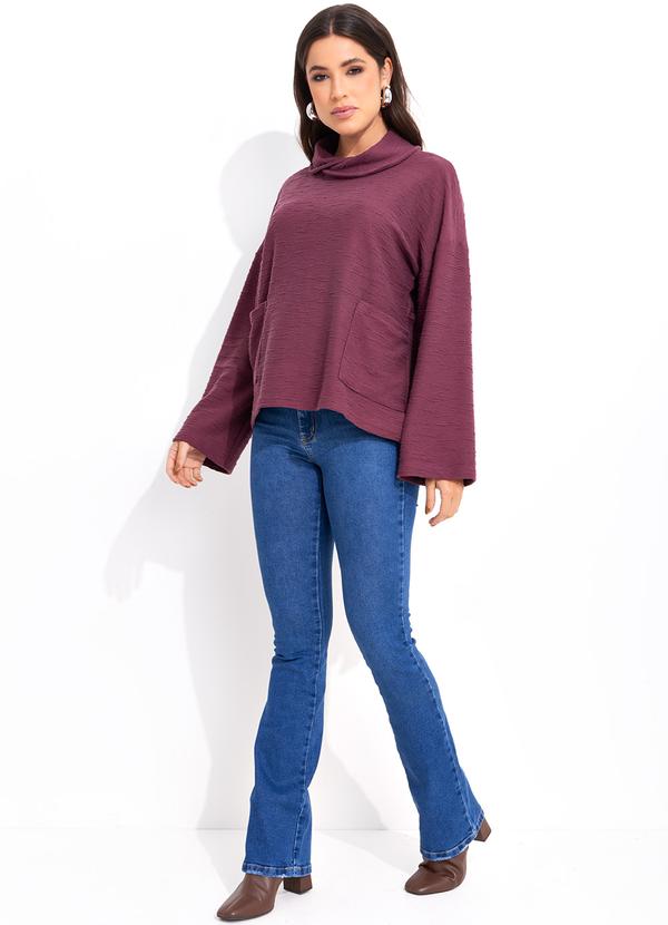 Bimini - Casaco Bordô em Moletom 4