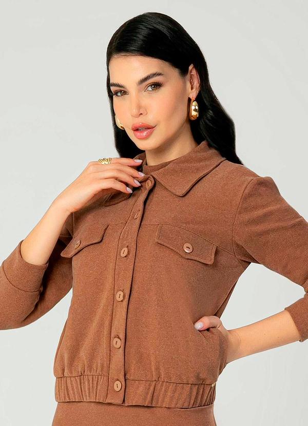 Gris - Casaco Canelado Adulto Confortavel Gris Bege