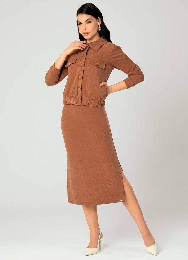 Gris - Casaco Canelado Adulto Confortavel Gris Bege 2