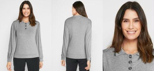 Casaco Canelado Mescla