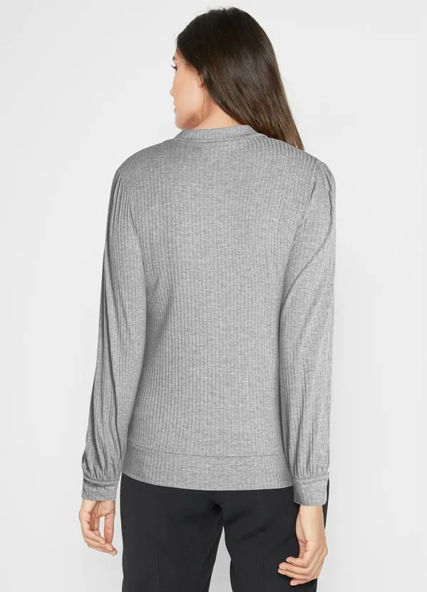 bonprix - Casaco Canelado Mescla 2