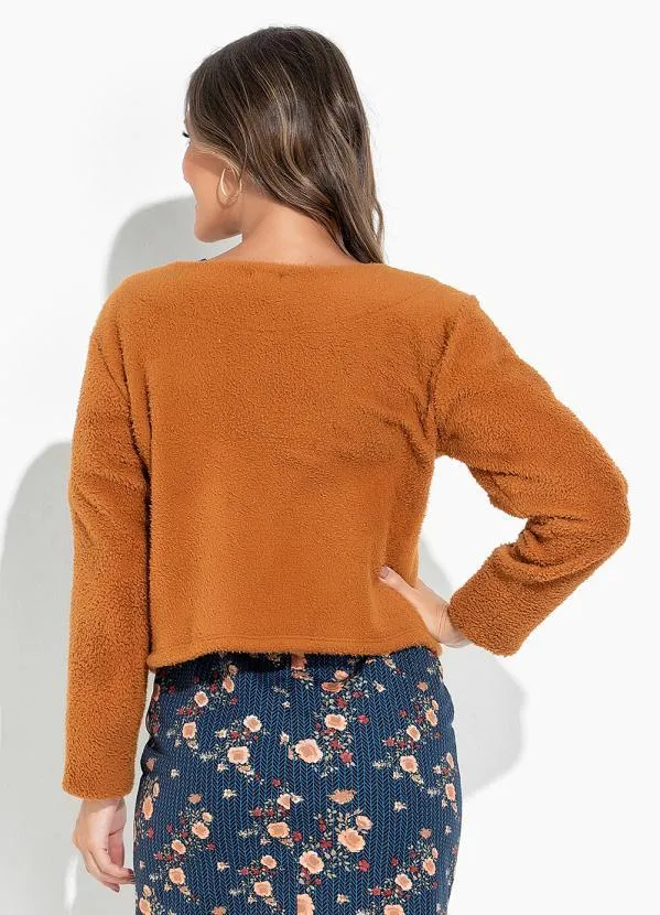 Rosalie - Casaco Caramelo Peluciado 2