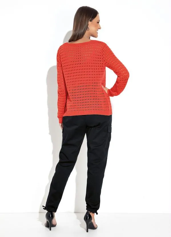 Rosalie - Casaco Cereja em Tricô 4