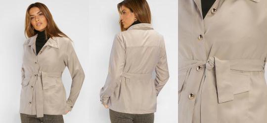 Casaco com Amarrao Creme