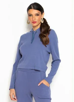 Maria Filó - Casaco Comfy de Sarja Roxo - MARIA FILÓ