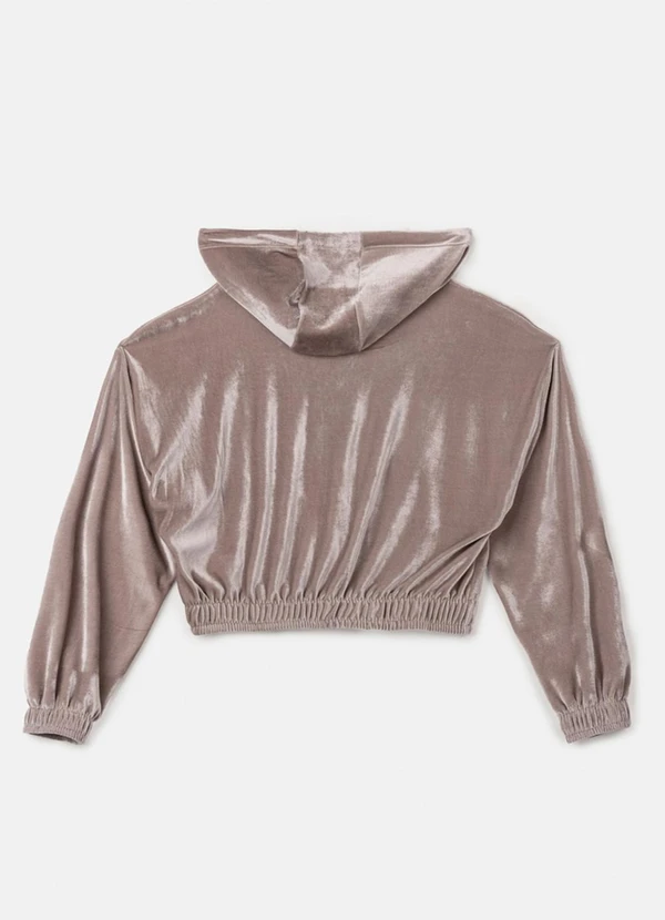 Authoria - Casaco Cropped de Veludo Nude 2