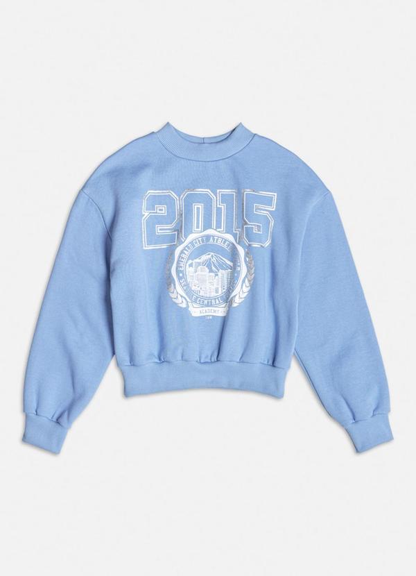 Authoria - Casaco de Moletom Azul College Azul 1