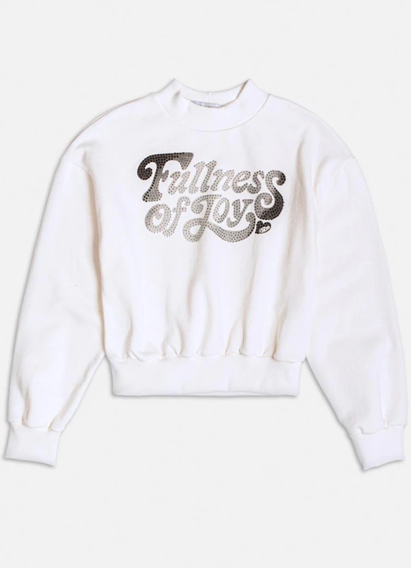 Authoria - Casaco de Moletom com Estampa Degradê Branco