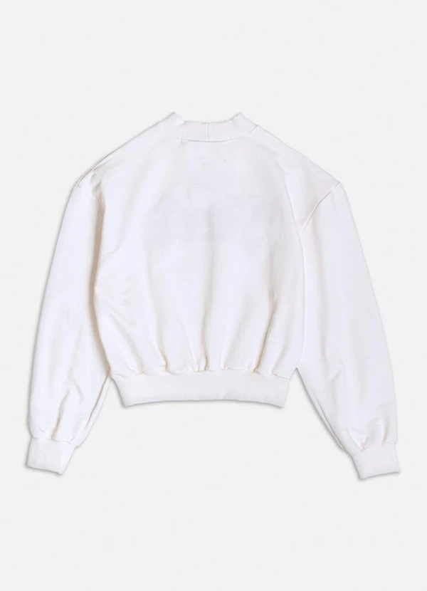 Authoria - Casaco de Moletom Estampado Branco 2