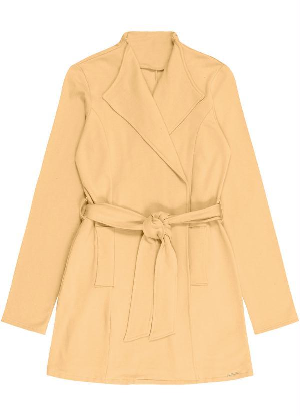 Cativa - Casaco em Moletom Peluciado Bege 3