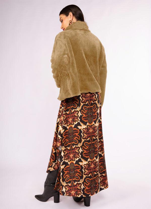 Doce Trama - Casaco em Pelo Sherpa Marrom 4