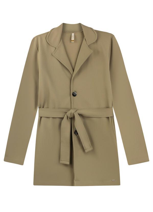 Marialícia - Casaco Feminino Adulto Bege 3