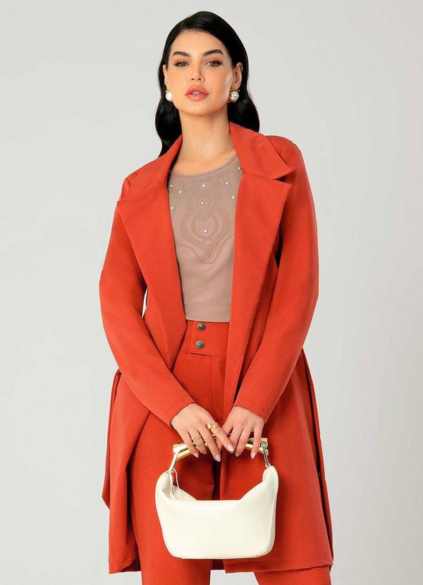 Gris - Casaco Feminino Adulto Terracota 2