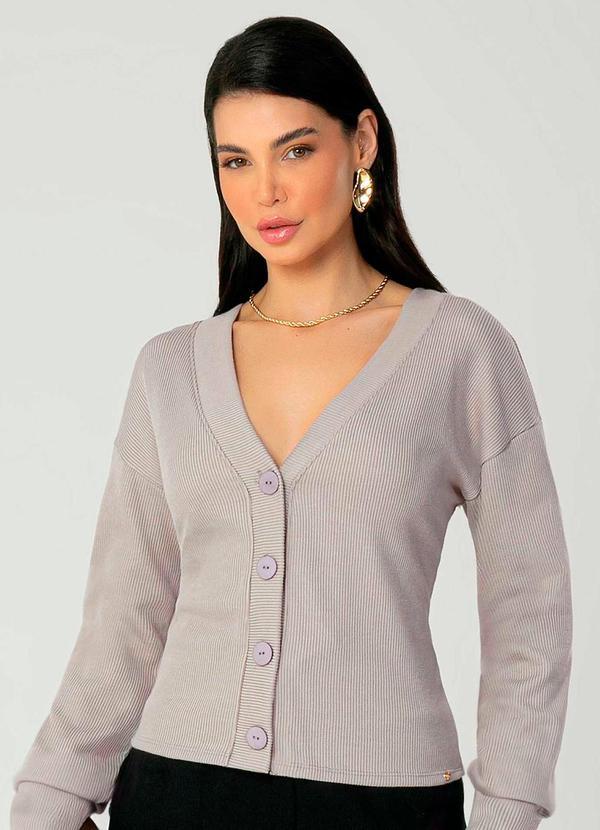 Gris - Casaco Feminino Adulto Cinza