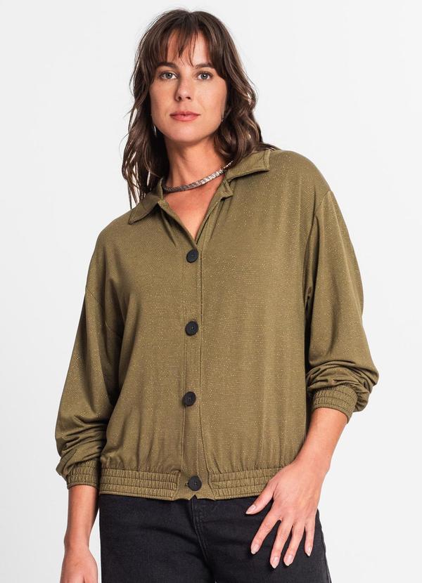 Rovitex - Casaco Feminino em Molecotton Verde