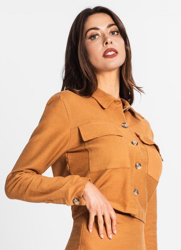 Endless Casaco Feminino em Moletinho Marrom - Main Image