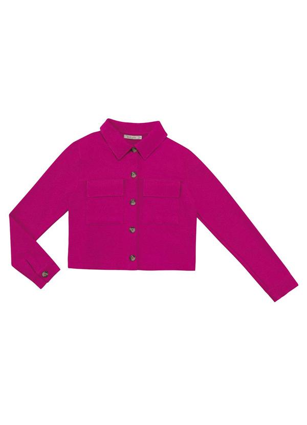 Endless - Casaco Feminino em Moletinho Rosa