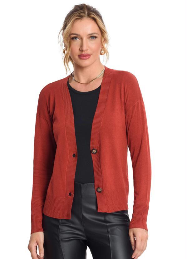 Endless - Casaco Feminino Tricot Marrom