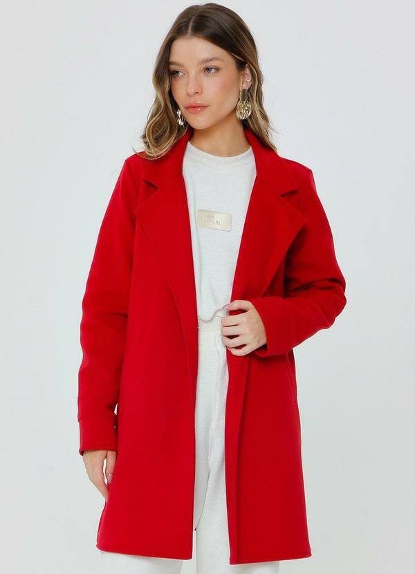 Gatabakana - Casaco Minimalista Vermelho