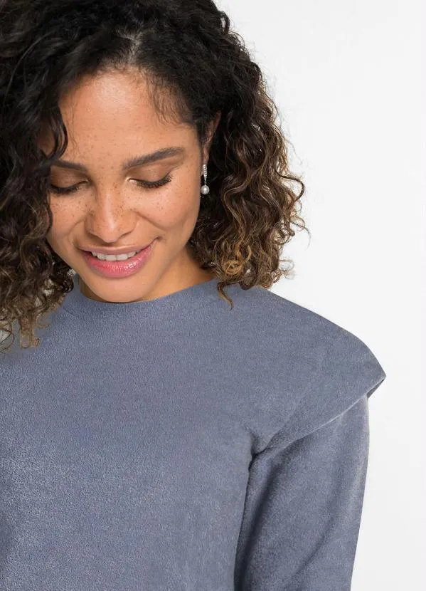 Queima Estoque - Casaco Muscle Decote Redondo Azul 8