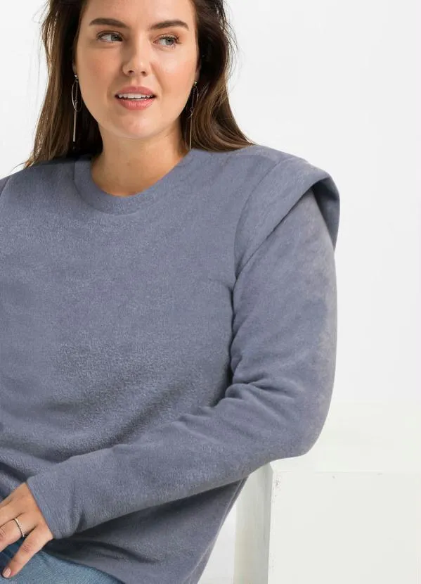 Queima Estoque - Casaco Muscle Decote Redondo Azul 4