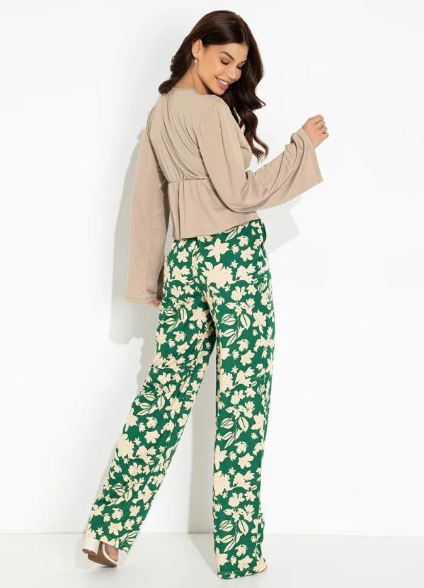 Moda Pop - Casaco Nude com Elástico e Amarração 4