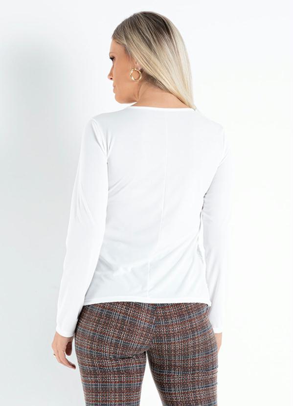 Outlet - Casaco Off White com Frente em Pêlo de Carneiro 2