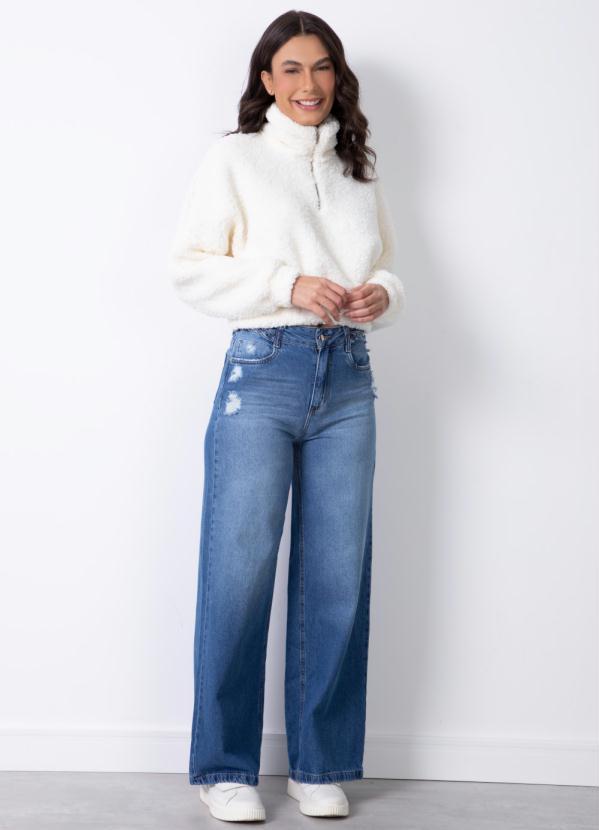 Quintess - Casaco Off White com Zíper 2